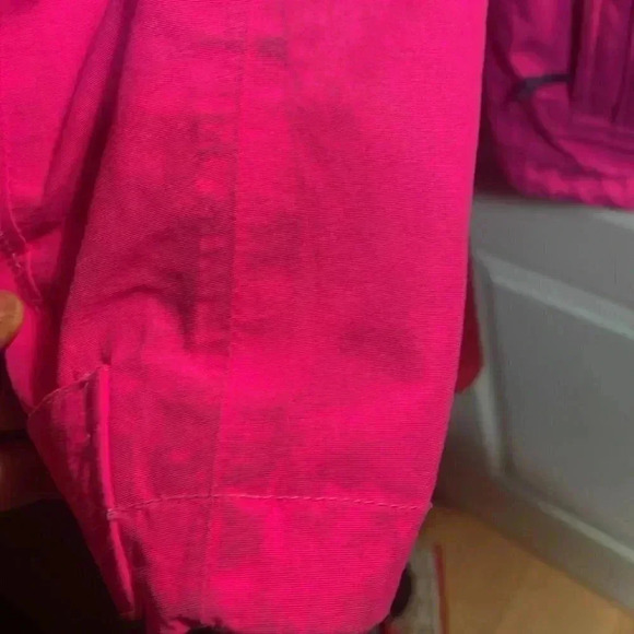 The North Face “hyvent” pink nylon polyester fill winter parka jacket M - Picture 7 of 10